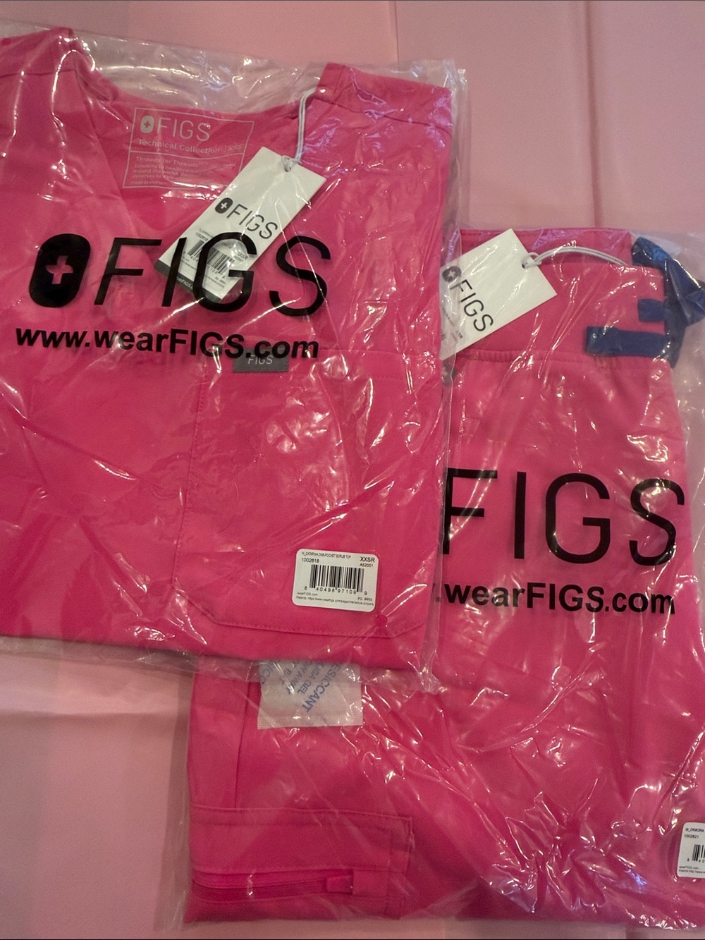 Women’s figs rapidly response pink set XxS/XS